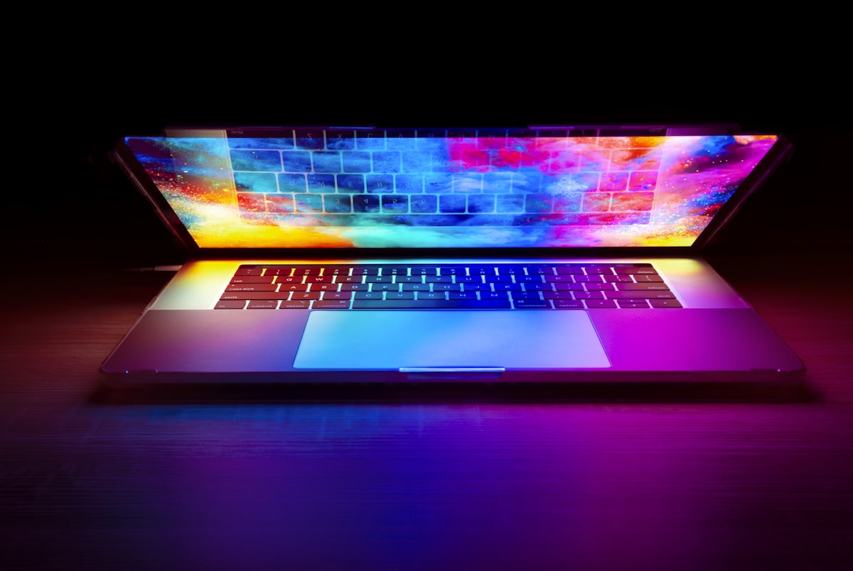 Creative Technology Color Explosion Burst In Laptop Notebook Computer